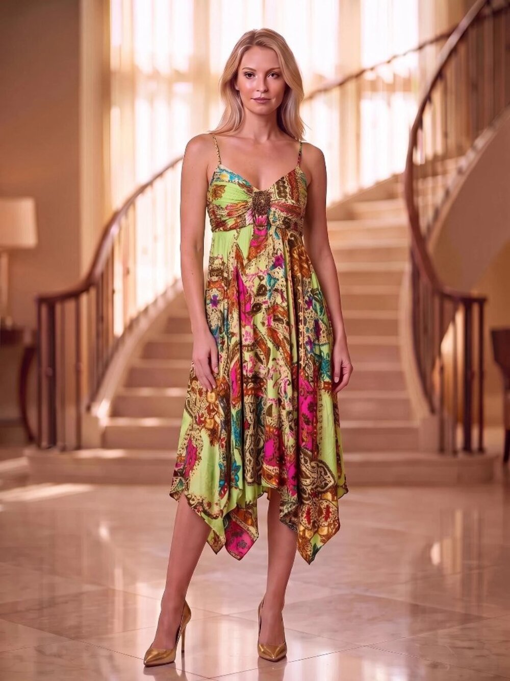 Sue Wong Nocturne Beaded Silk Dress Size 8
